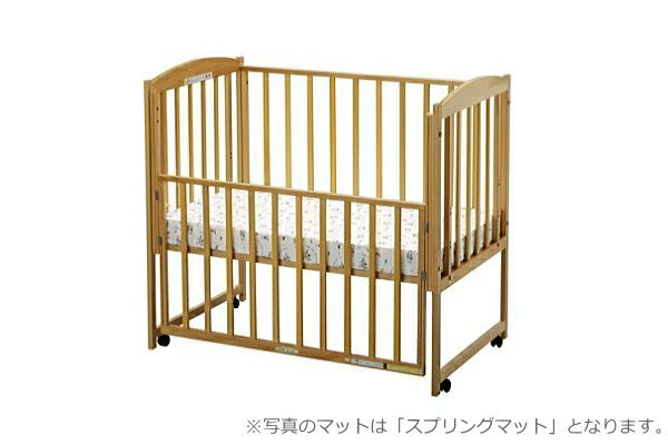 ハイタイプベッド小型（3次元高反発マットレス付）【ナチュラル】
