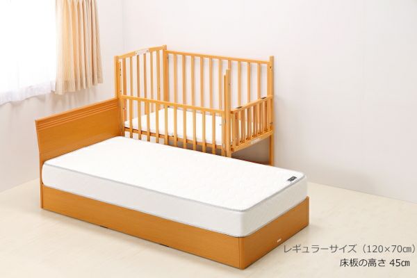 コンパクトベッド ツーオープン小型【ナチュラル】 | ベビーベッド  