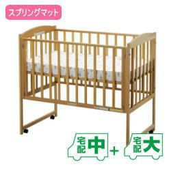 ハイタイプベッド小型（マット付）【ナチュラル】1