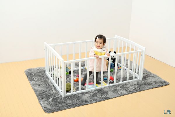 おふとんサークル（ひのきすのこ床板付き） | ベビーベッド・ベビー  