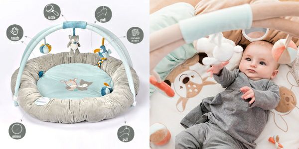 プレイマット Nattou（ナチュー） 水色（ティム＆ティルー）2