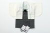  男の子用 ベビー着物 羽織袴セット（ホワイト）2