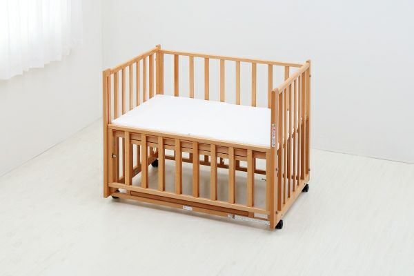 マットレス付きベビーベッド そいねベッド小型（3次元高反発マットレス付） | ベビーベッド・ベビー